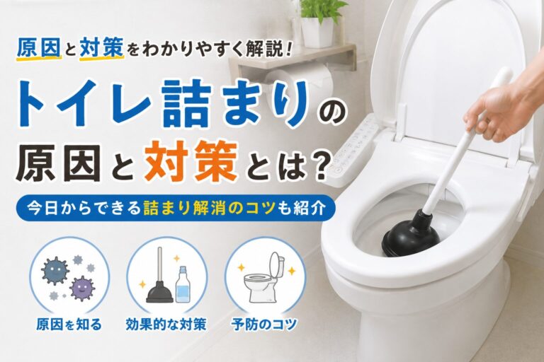 トイレが詰まったときの対処法｜流さない・ラバーカップ・業者依頼の判断基準